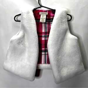 Cynthia Rowley Faux Fur Vest Toddler Girls 3/4